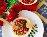 A picture of step 4 of Peanuts chaat.