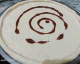 A picture of step 2 of Tikka n kabab pizza.