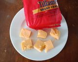 A picture of step 1 of Sweet Potato Mochi with Cheddar and Toasted Coconut.