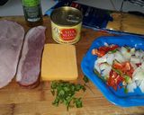 Foto del paso 1 de la receta: Espaguetis 🍝 con jamón y queso 🧀