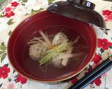 A picture of step 9 of Japanese fish ball soup.