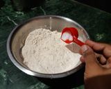 A picture of step 1 of Amritsari aloo kulcha.