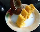 A picture of step 6 of Coconut burfi.
