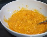 A picture of step 2 of Spanish omelette with sweet potato.