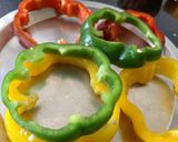 A picture of step 1 of Stuffed capsicum rings.