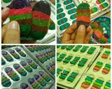 Foto langkah ke 7 dari resep Lidang Kucing Pelangi// Rainbow Cat's Tongue Cookies.