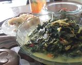 Foto langkah ke 6 dari resep Gulai pucuk ubi tumbuk.