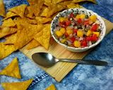 চিকেন ফ্লেভার নাচোস উইথ ম্যাংগো সালশা ( chicken flavoured nachos with mango salsa recipe in Bengali রেসিপির ধাপ 7 ছবি