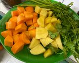Hình bước làm 1 của món Canh rau củ thịt băm