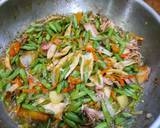 Tumis buncis dan cumi asin langkah memasak 4 foto