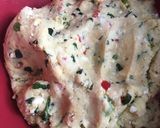 A picture of step 5 of Turkish Savory Pastry with spinach, red pepper and cheese.
