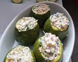 Une image de l'étape 6 de °Courgettes rondes farcies ricotta et lardons°.