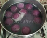 Foto langkah ke 5 dari resep KLEPON UBI Ungu dengan biang.