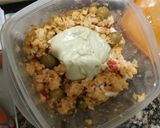 Foto del paso 1 de la receta: Ensaladilla de garbanzos y "mahonesa de aguacate"