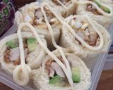 Foto langkah ke 11 dari resep Sushi Sandwich | Roti Sushi |.