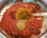 A picture of step 6 of Okra/Ladiesfinger/Vendaka Kara kulzhambu.