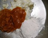 A picture of step 2 of Instant Mango cream biscuit.