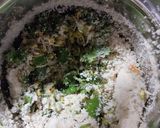 A picture of step 1 of Mung beans and kodo millet pancakes.