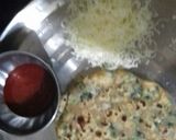 A picture of step 5 of Methi Thepla Pizza.