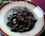 Foto langkah ke 4 dari resep Cumi masak hitam (Tumis cumi").