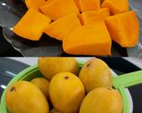 A picture of step 1 of Mango Lassi (Indian Mango Yogurt Drink).