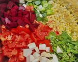Zelleres paradicsomleves, sajtos, kukoricatallérokkal (vegán) recept fázis 4 fotója