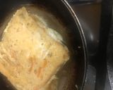 A picture of step 3 of Cheesy Masala French Toast.