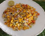 A picture of step 4 of Sweet corn chat.
