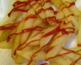 صورة لخطوة 2 من وصفة بطاطس مقرمشة بالكاتشب🍟😋❤️