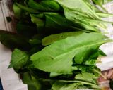 A picture of step 2 of Shaljum Palak Gosht.