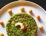 A picture of step 3 of Palak/spinach Rice.