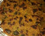 A picture of step 7 of Methi millet thepla.