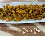 A picture of step 4 of Broccoli and Knol Khol Sabzi.
