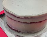 Foto langkah ke 6 dari resep Kue Tart Red Velvet Kukus.