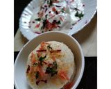 A picture of step 8 of Thayiru idli recipe.