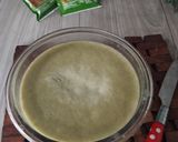 Foto langkah ke 4 dari resep Caramel Bread Pudding Matcha.