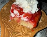 A picture of step 11 of Strawberry jello poke cake.