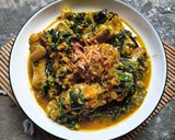 Foto langkah ke 5 dari resep Ayam Betutu Daun Singkong.