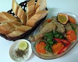 Hình bước làm 3 của món GÀ NẤU CHANH LEO
