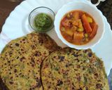 A picture of step 5 of Methi bathua paratha.
