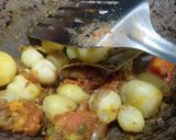 A picture of step 6 of Tomato kachori with sweet, tangy, spicy,potato.