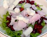 A picture of step 4 of Fresh Cherry 🍒 Salad with Feta Cheese 🧀 & Walnuts.