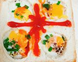 Hình bước làm 2 của món Ăn sáng với sandwich trứng cút