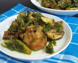 Foto langkah ke 8 dari resep Ayam goreng lado hijau.