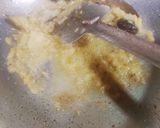 A picture of step 5 of Mochar Ghonto (banana flower).