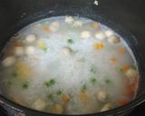 Hình bước làm 4 của món Cháo Tôm Thập Cẩm