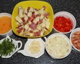 Foto del paso 1 de la receta: Tortilla de papas con chorizo