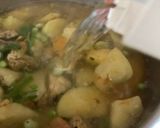 Foto del paso 14 de la receta: Bullabesa de salmón y gambones, con verduras del hortet