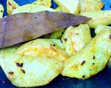 A picture of step 5 of Jeera aloo dry sabzi without tomato.
