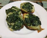 Foto del paso 4 de la receta: Bocaditos de espinaca y queso, al horno
